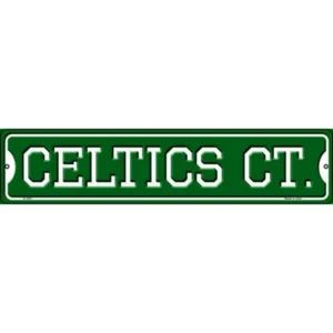Celtics Ct Novelty 4"x18" metal street sign plaque Home Door Garage Wall - Picture 1 of 1