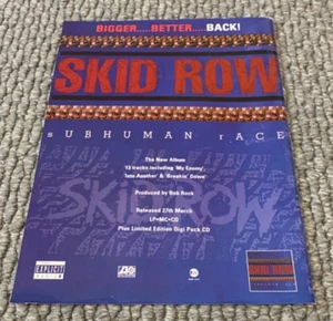 Revista SKID ROW Metal Hammer 1995 anuncio de raza subhumana - Imagen 1 de 1
