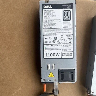 Dell YT39Y 1100W Power Supply - Gray E1100-so 80 Plus Platinum (H3) - Image 1 of 4
