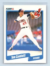 1990 Fleer Staight from the pack!!! Tom Candiotti Cleveland Indians #488