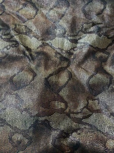 Skin Snake Cobra Design Print On Poly Suede 2-way Stretch 58/60” Sold By The YD. - Picture 1 of 12