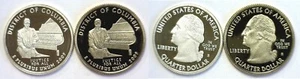 2009-S District Of Columbia Territories Quarter Silver & Clad Proofs 2 Coin Set - Picture 1 of 3
