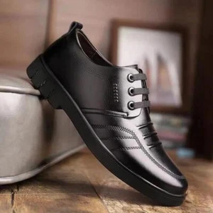 Zapatos De Cuero Para Hombre De Lujo Italianos Zapatos Elegantes Para Vestir - Imagen 1 de 15