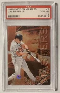 1995 Skybox Emotion Masters Insert Cal Ripken Jr. PSA 10 Gem Mint Card #8 - Bild 1 von 2