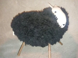 Plush Black Sheep Decoration 10" X 8" - Picture 1 of 2