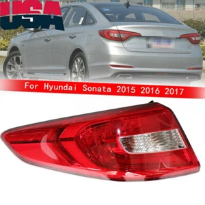 Left Side Outer Tail Light Rear Lamp For Hyundai Sonata 2015 2016 2017 Taillight - Picture 1 of 11