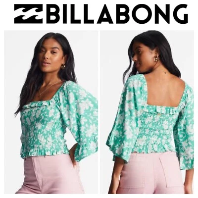 BNWT BILLABONG BE MY BABE BELL SLEEVED TOP (XL/14) RRP $89.99 - Image 1 of 4
