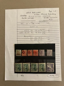 British Guiana group of 11 stamps loose Scott Cat 151/256 1890-1954 dups - Picture 1 of 1