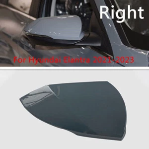 For Hyundai Elantra 2021-23 Gray Right Side Rearview Door Mirror Cover Shell Cap - Picture 1 of 4