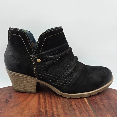 Earth Origins Amanda ботинки женщин 7 М черная замша комфорт молнии ботинок - Изображение 1 из 4
