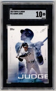 2019 Topps X Lindor Generational Icons Aaron Judge #11 SGC 10 Pop 1! - Picture 1 of 2