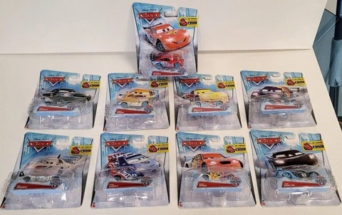 Disney/Pixar Cars Ice Racers 1:55 Mattel Complete Set all 9 Lightning McQueen +8 Cover