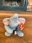 Ty Beanie Babies  Peanut The Elephant - Light Blue