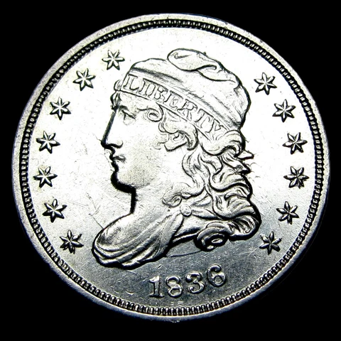 1836 Capped Bust Half Dime Silver ----  Stunning Details Coin ---- #TT476 Cover