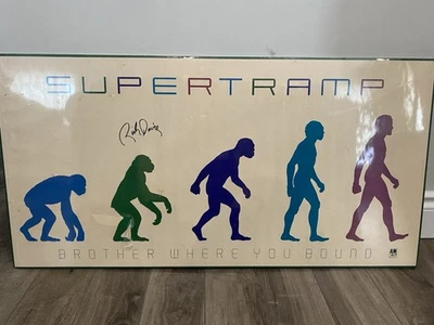 1985 Supertramp Brother Bound A&M promo picture Rick Davies John Helliwell auto - Image 1 of 4