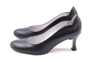 Peter Kaiser décolleté EUR 37,5 UK 4,5 nere pelle pieno fiore scarpe da donna - Foto 1 di 7