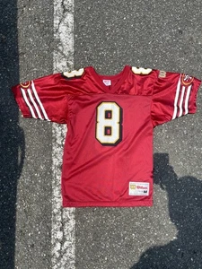 Vintage 90s Wilson San Francisco 49ers Steve Young NFL Jersey Size Youth Medium - Bild 1 von 8