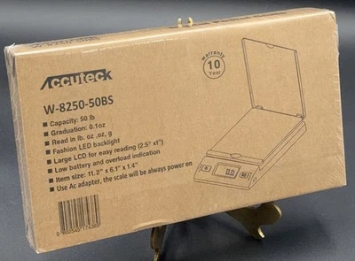 ACCUTECK All-in-1 Series W-8250-50bs A-Pt 50 Digital Shipping Postal Scale NEW - Image 1 of 3