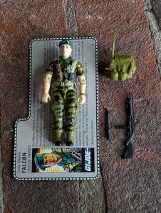Falcon v1 100% Complete w/ File Card G.I. Joe ARAH 1987 Hasbro Figure - Picture 1 of 3