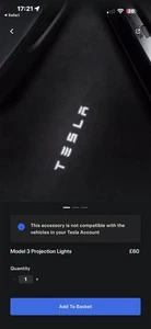 Tesla Model 3 Original projection lights - Picture 1 of 6