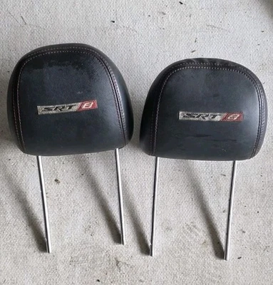 Dodge Charger/Magnum SRT8 2006-2010 reposacabezas de cuero bordado cosido logotipo Foto 1 de 2