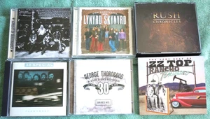 Rock 6 CD Lot Lynyrd Skynyrd Rush 38 Special Allman Bros ZZ Top 3 Double EXC - Picture 1 of 24