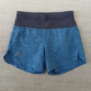 Salomon Elevate 2IN1 Sportshorts Damen klein blau Taschen Laufen - Bild 1 von 10