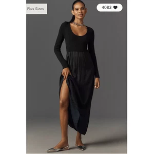 Anthropologie The Thea Twofer Sweater Dress: Scoop-Neck Edition XS NEW - Picture 1 of 4