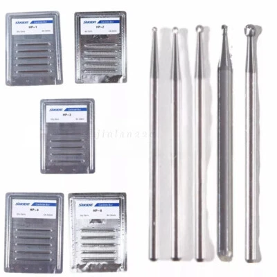 Dental Burs HP 1 2 4 6 7 8 10 Round Carbide Burr for Straight Handpiece - Image 1 of 2