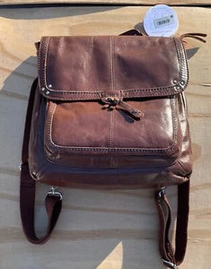 Zaino/borsa a tracolla The Sak Ventura convertibile da donna in pelle marrone nuovo con etichetta - Foto 1 di 9