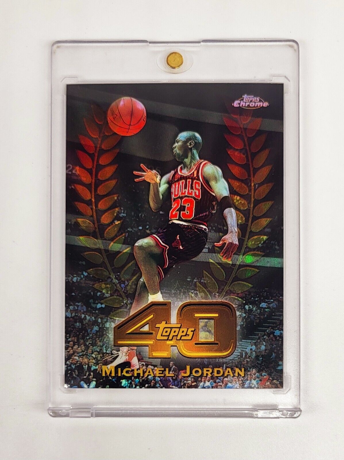 REFRACTOR PARALLEL 1997 Topps Chrome Topps 40 MICHAEL JORDAN CHICAGO BULLS RARE