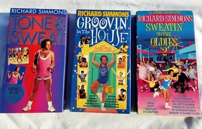 Lot of 3 Richard Simmons VHS Tapes - Image 1 of 2