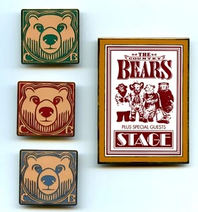DA Disney Auctions Country Bear Bears Jamboree Jumbo LE 100 Pin Set 2001 - Picture 1 of 5