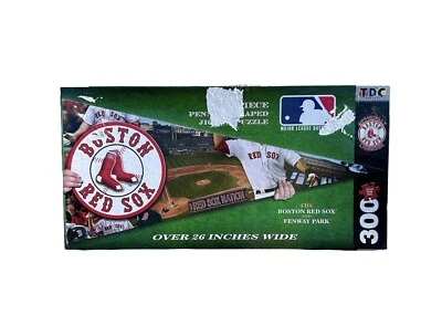 Boston Red Sox Baseball 300 Piece Pennant Shaped Puzzle Fenway Park MLB New 6306 - Image 1 of 4