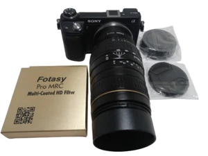 Sony E-mount adapted QUANTARAY 100-300 mm F/4.5-6.7 LDO Telephoto Zoom Lens - Picture 1 of 12