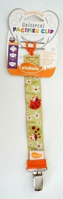 Ulubulu Universal Pacifier Clip Lady Bug Flowers 1 Clip Baby Ladybug Flower Gift - Image 1 of 3