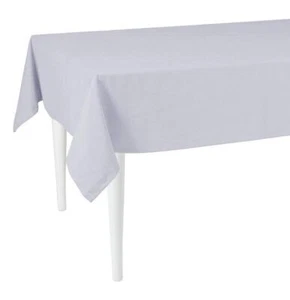 120 Merry Christmas Rectangle Tablecloth In Grey - Picture 1 of 3