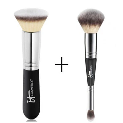 IT Cosmetics Brushes cream buffing brush 6# 7# COMPLEXION PERFECTION BRUSH 2pcs - Image 1 of 4