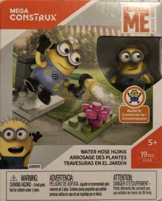 Despcicable Me Minion Bob Water Hose Hijinx Mega Construx 19 pieces set, NEW - Image 1 of 4