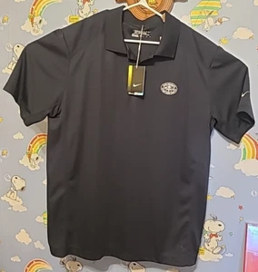 New Seabury On Cape Cod Nike Golf Polo Size XL Tour Performance DriFit Black NWT - Picture 1 of 12