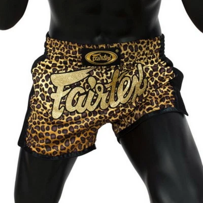 Fairtex BS1709 Leopard Better Satin Shorts Boxing Muay Thai Slim Cut Trunks MMA - Image 1 of 3