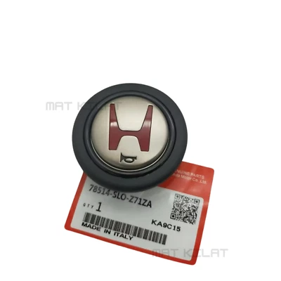 RED JDM Horn Button For Momo Steering Wheel For Honda NSX  s2000 civic - Image 1 of 4