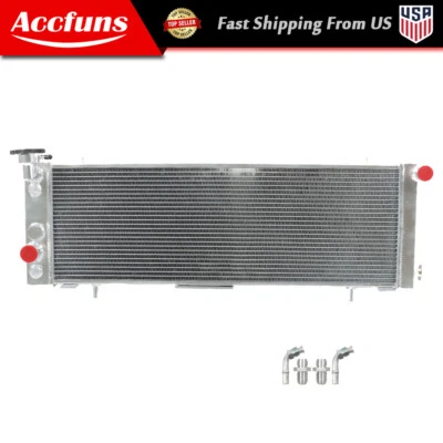 3 Row Core Aluminum Radiator For 1991-2001 Jeep Cherokee XJ Comanche 2.5L 4.0L - Изображение 1 из 4