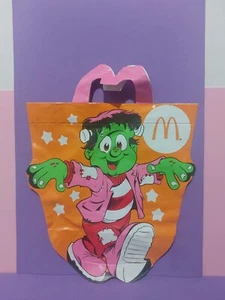 Vintage 1991 McDonalds Halloween McBoo Monster Frankenstein Trick or Treat Tasche Neu aus altem Lagerbestand - Bild 1 von 5