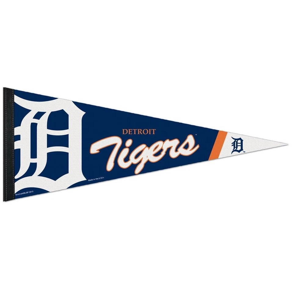 DETROIT TIGERS ROLL UP FELT PREMIUM PENNANT 12"x30" NEW WINCRAFT 🐯 - Image 1 of 1