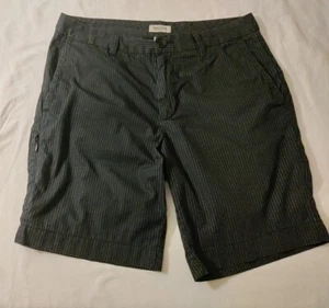 Men Kenneth Cole Reaction Black & Gray Polka Dot Flat Front Chino Shorts 30 NWOT - Picture 1 of 9