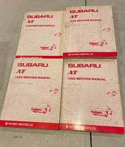 1988 Subaru XT Factory Service Manuals Complete Set - Picture 1 of 8