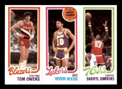 1980 Topps Basketball #123 Owens Nixon Dawkins EX/MT *e2 - Image 1 of 2