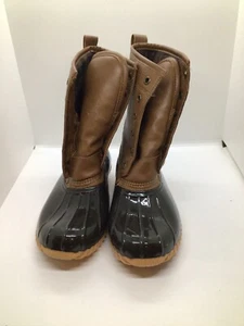 The Original Duck Boot by Sporto Ariel Lace Up Duck Rain Boots 6.5 Tan/Brown, - Picture 1 of 7