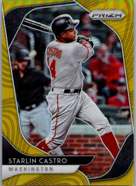 2020 Panini Prizm Gold Donut 144 Starlin Castro /10 N108